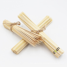 Varas redondas descartáveis ​​para churrasco Espetos de bambu para espetinhos